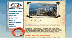 Desktop Screenshot of mosslandingharbor.dst.ca.us
